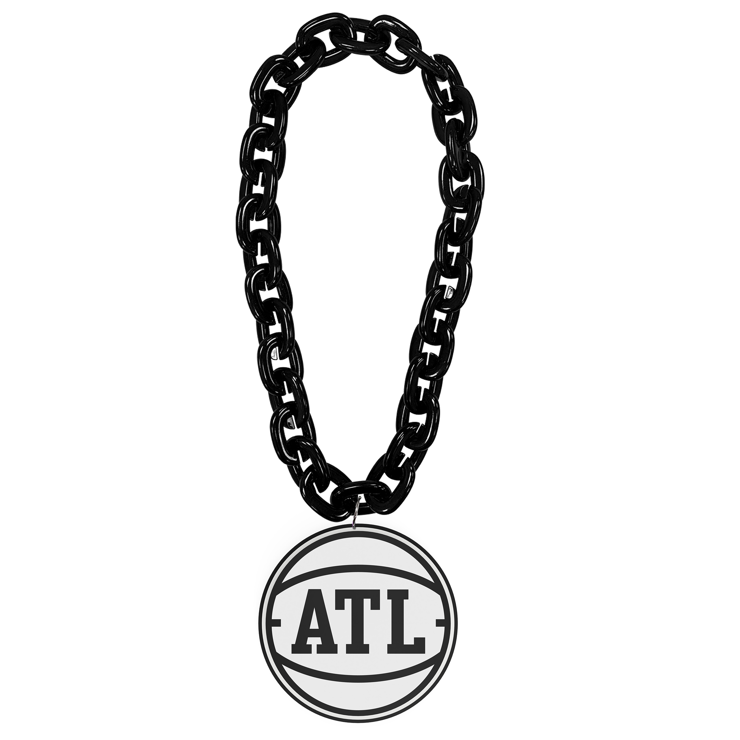 Hawks Black ATL Ball Logo Fan Chain
