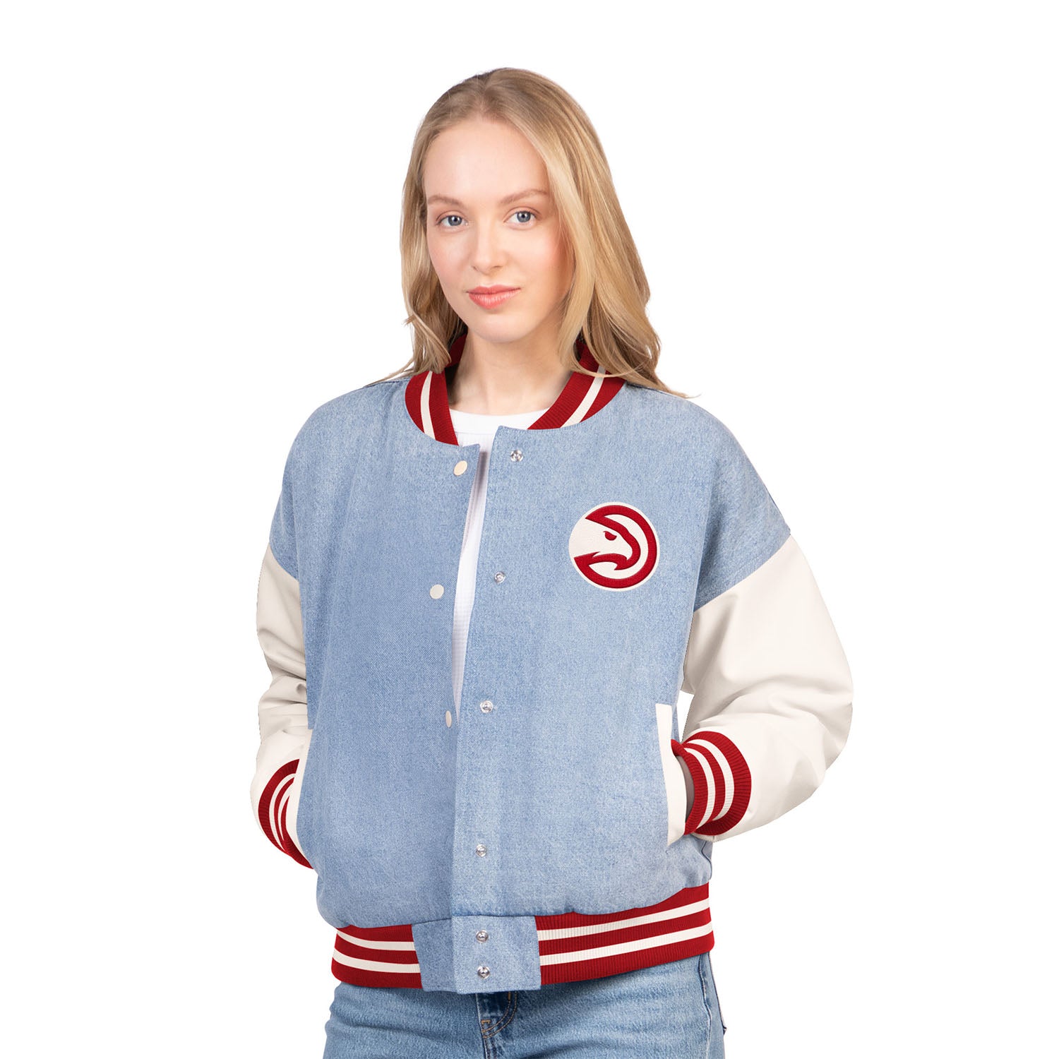 Women's GIII Hawks Homefield Varsity Jacket