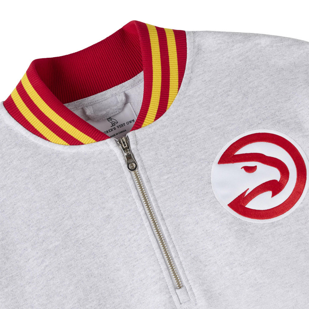 OVO X NBA Hawks 1/4 Zip Mock Neck