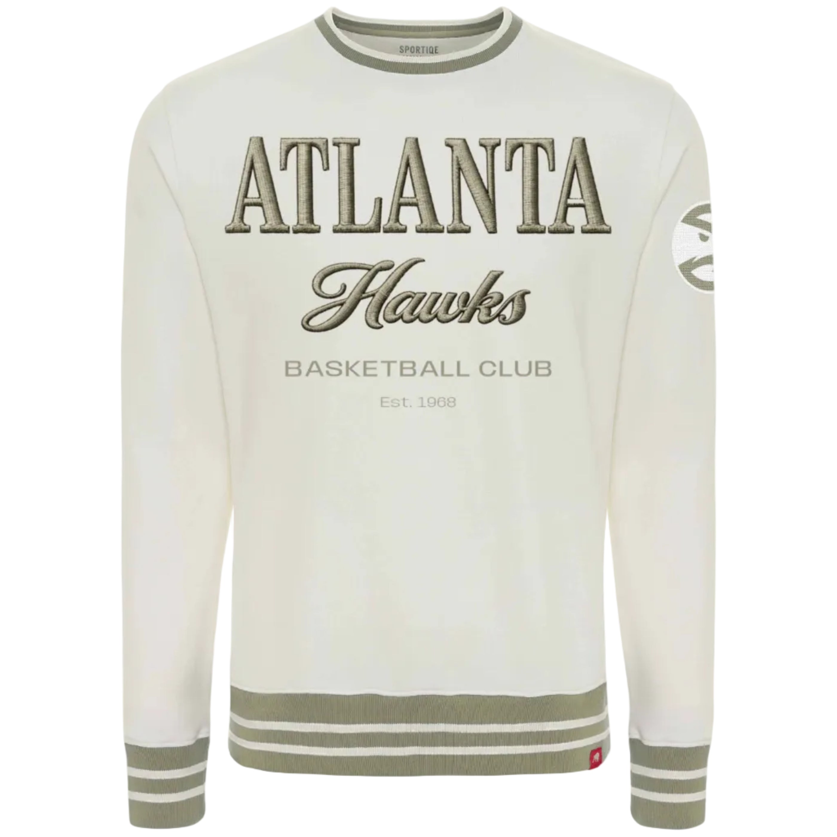 Sportiqe Hawks Ellington Wimbledon Mineral Crewneck
