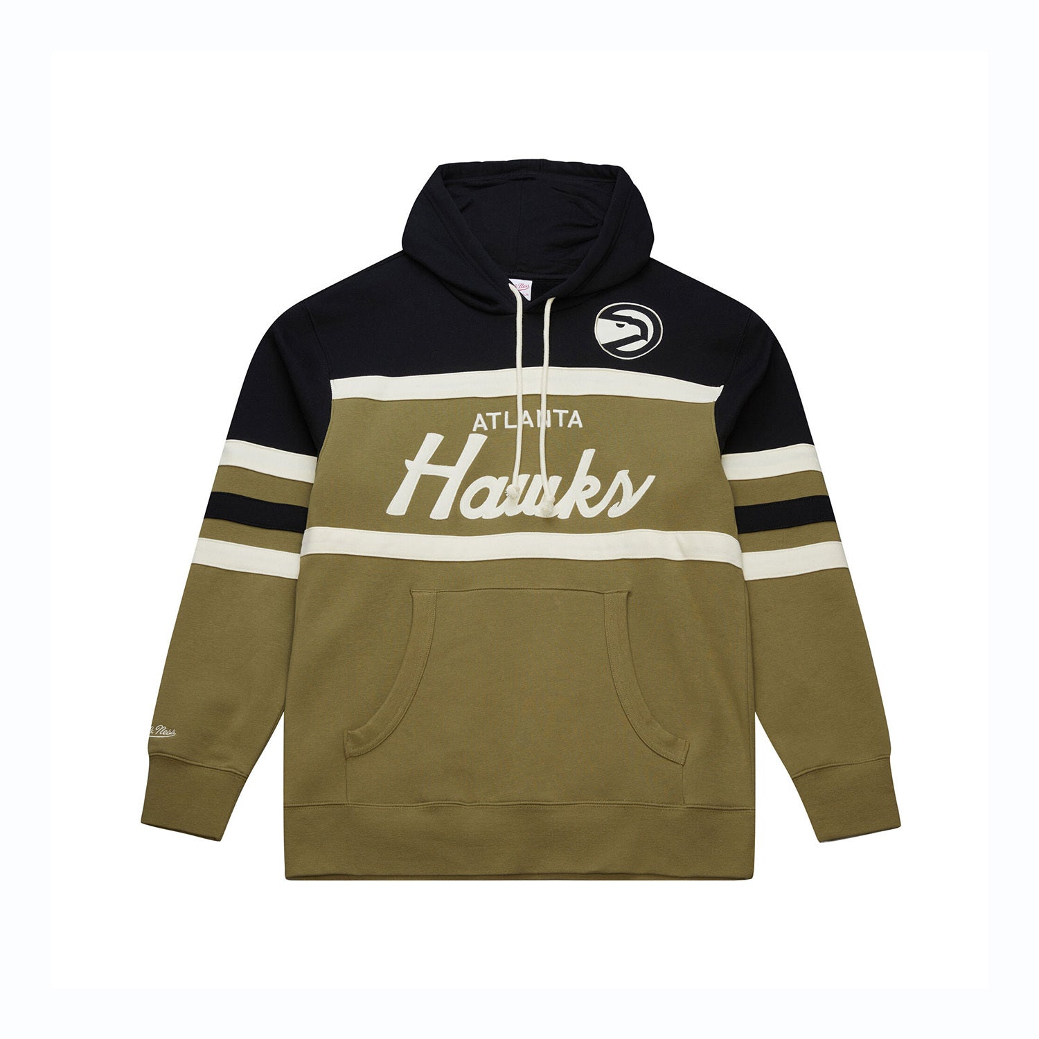 Mitchell & Ness Hawks Olive Head Coach Hoodie