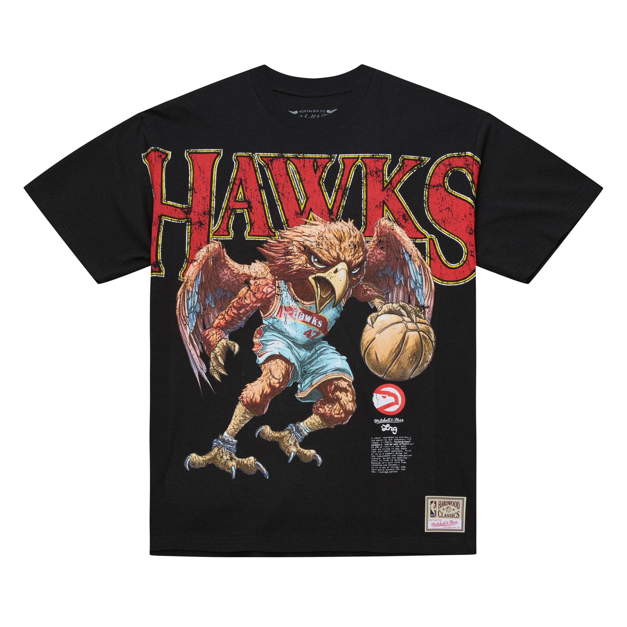Mitchell & Ness Hawks LRG X NBA Wild Art Tee