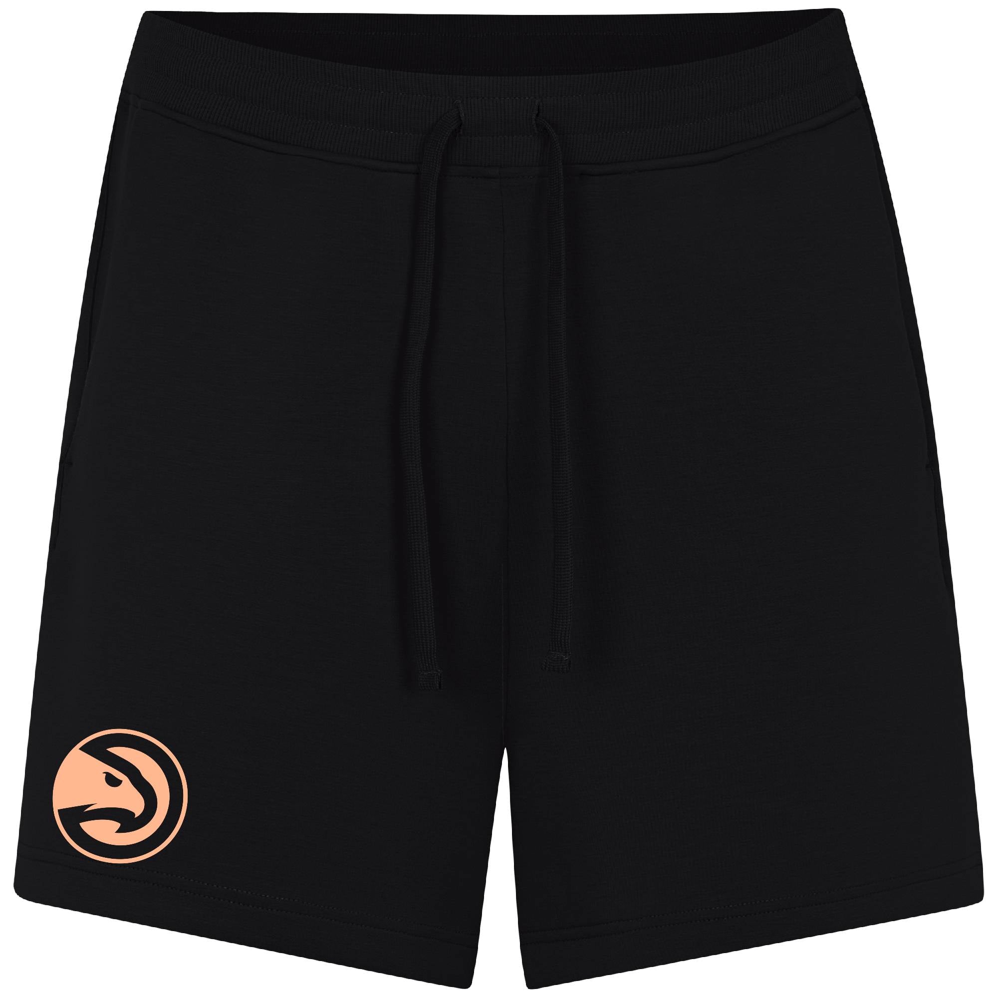 Levelwear Hawks Peachtree Signature Black Logo Shorts