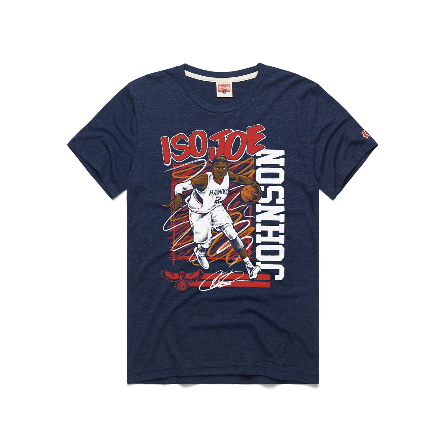 Homage Hawks Joe Johnson Tee