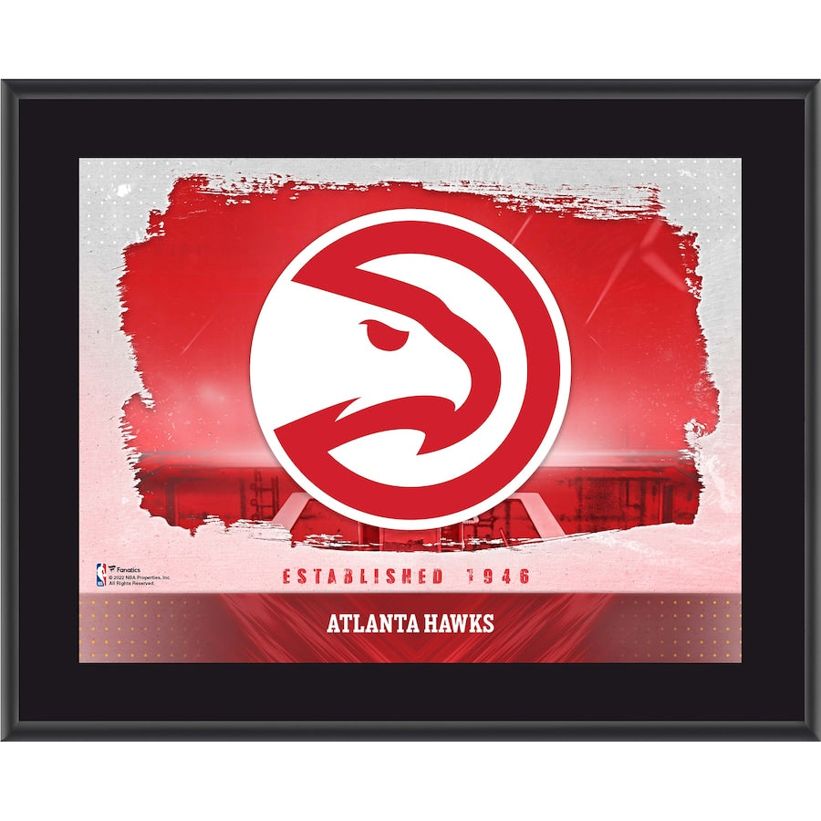 Fanatics Hawks Sublimated Horizontal Hardwood Classics Team Logo Plaque