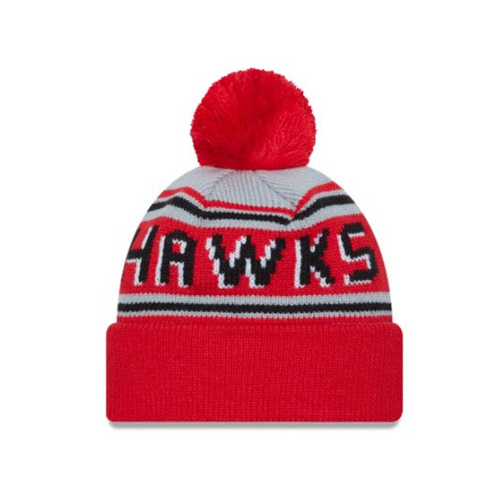 New Era Hawks Woodmark Pom Beanie