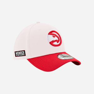 Member New Era White-Red Dad Hat
