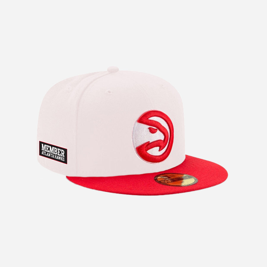 Member New Era White-Red Snapback