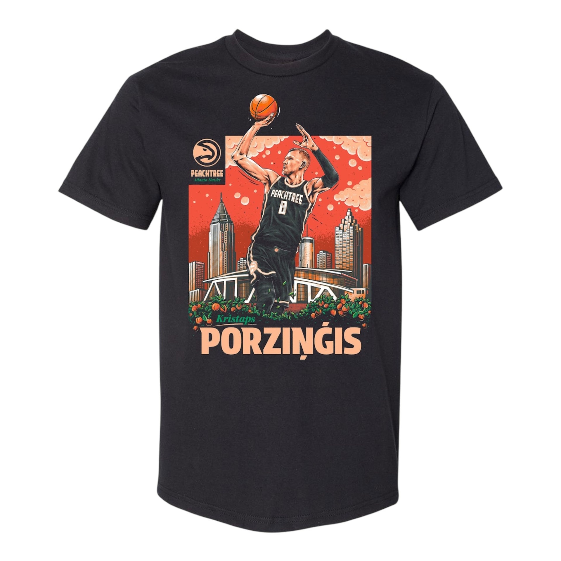 Porzingis Peachtree Skyline Player Tee