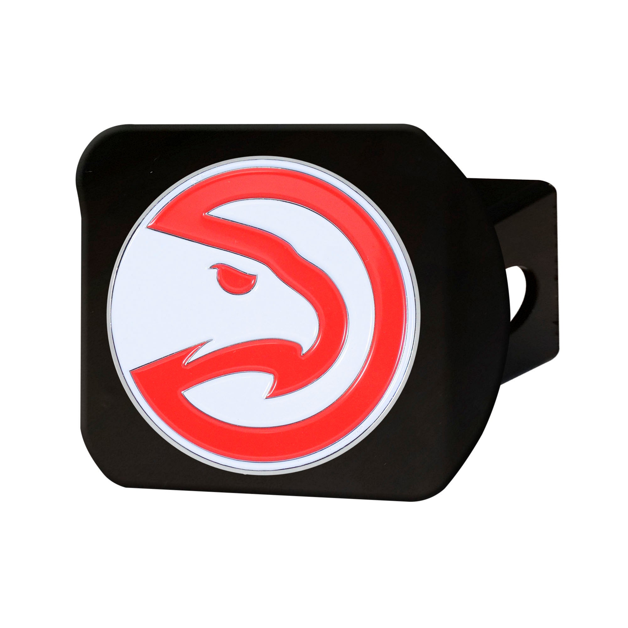 Fanmats Hawks 3D Color Black Metal Hitch Cover