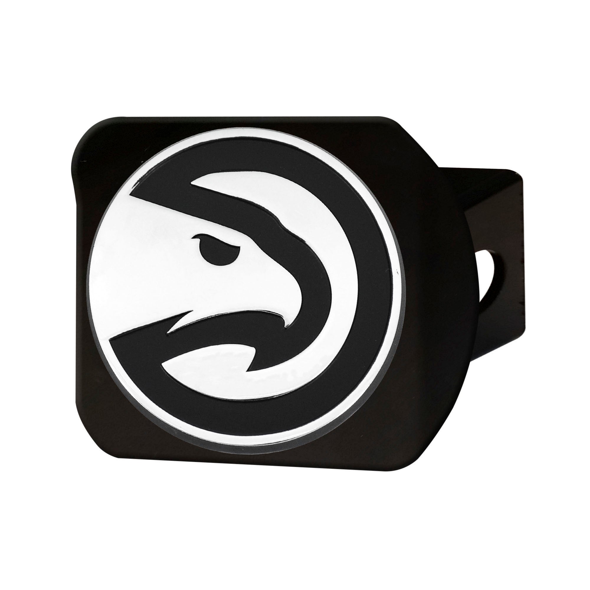 Fanmats Hawks 3D Black Metal Hitch Cover