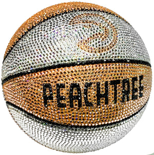Atlanta Hawks Peachtree Swarovski Crystal Basketball