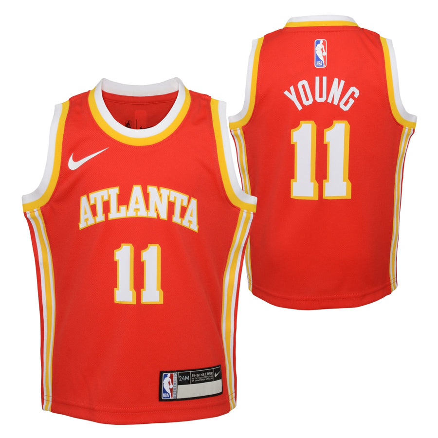  Trae Young Atlanta Hawks #11 Black Youth 8-20 Alternate Edition  Swingman Player Jersey (8) : Sports & Outdoors