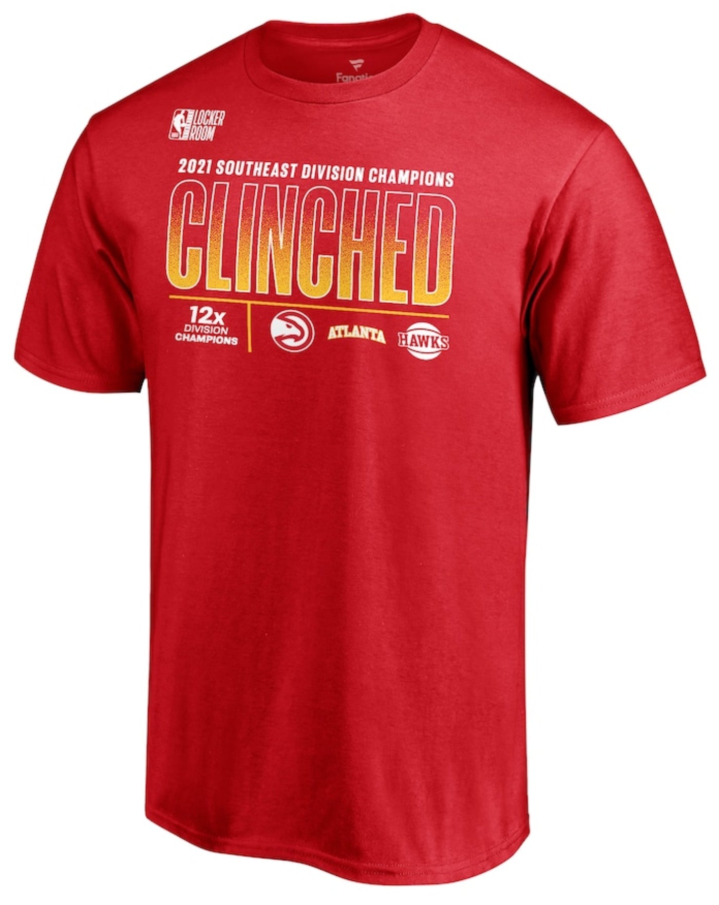 Fanatics 2021 Hawks Southeast Division Champs Clinched Tee