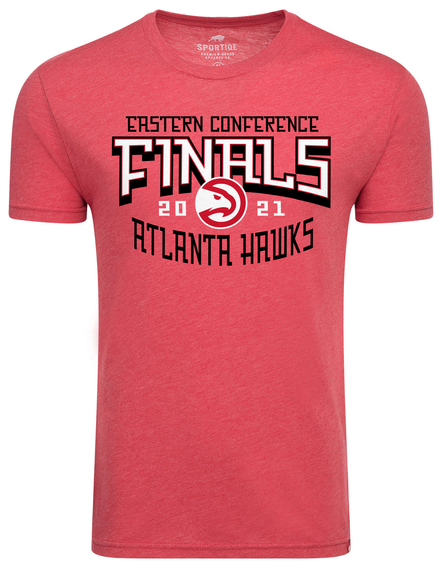 Sportiqe 2021 Eastern Conference Finals Hawks Fade Comfy Tee