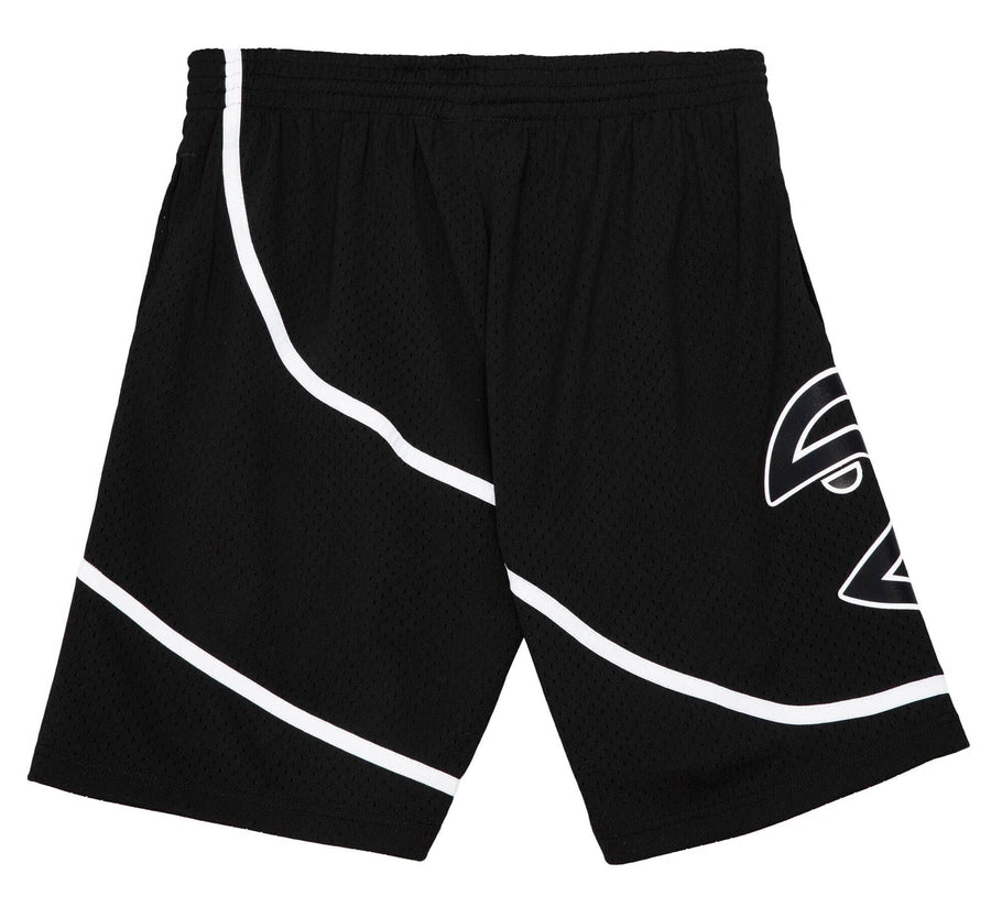 Mitchell & Ness Hawks White Logo Swingman Shorts