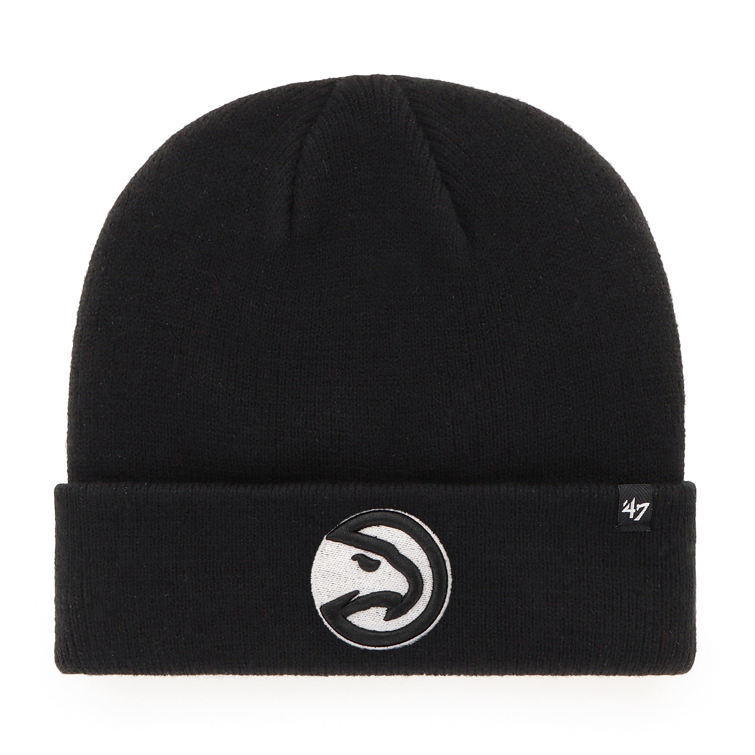 '47 Brand Hawks Black Cuff Knit Beanie