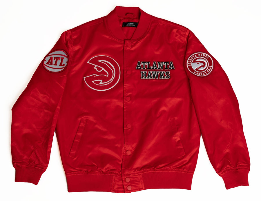 Atlanta Hawks Pro Standard Team Remix Varsity Full-Zip Jacket - Black