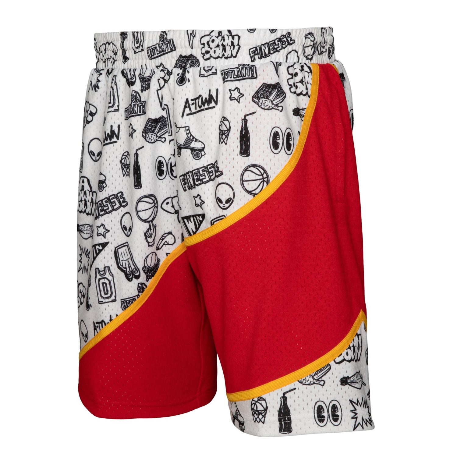 Mitchell & Ness shorts Atlanta Hawks Doodle Swingman Shorts white