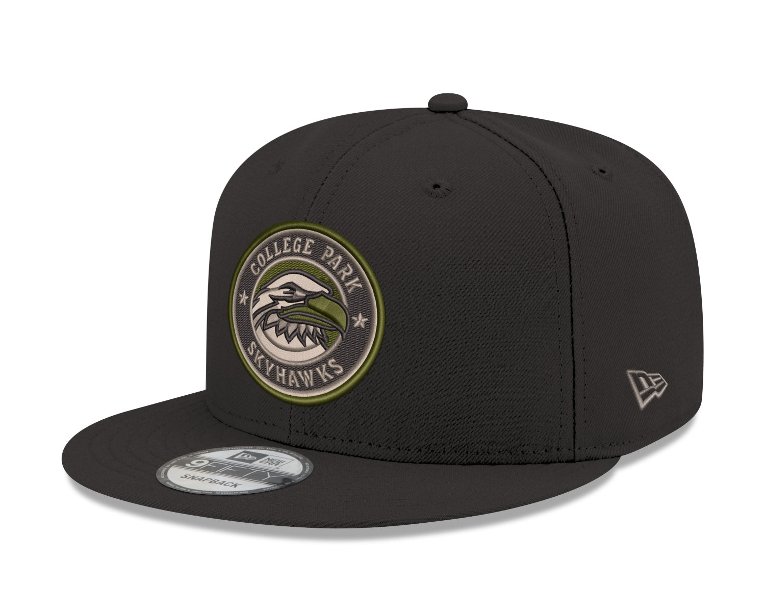 New Era Skyhawks Black Woodland 9FIFTY Snapback