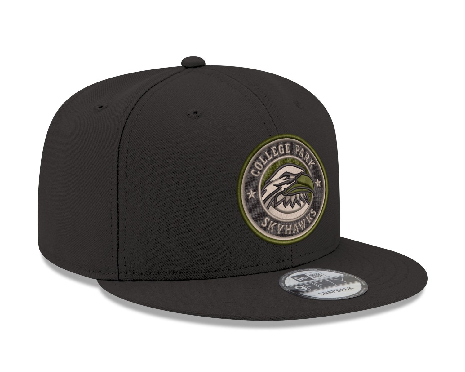 New Era Skyhawks Black Woodland 9FIFTY Snapback