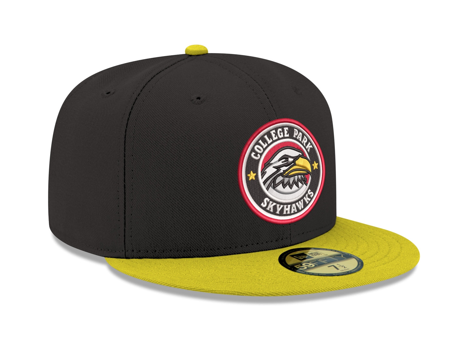 New Era Skyhawks Black Canary Yellow 59FIFTY Fitted