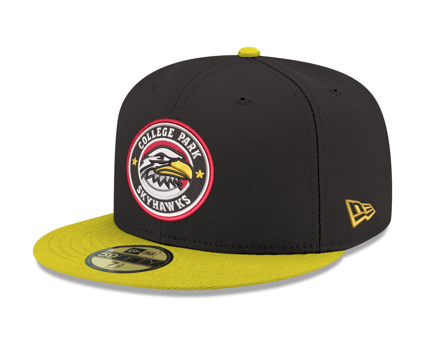 New Era Skyhawks Black Canary Yellow 59FIFTY Fitted