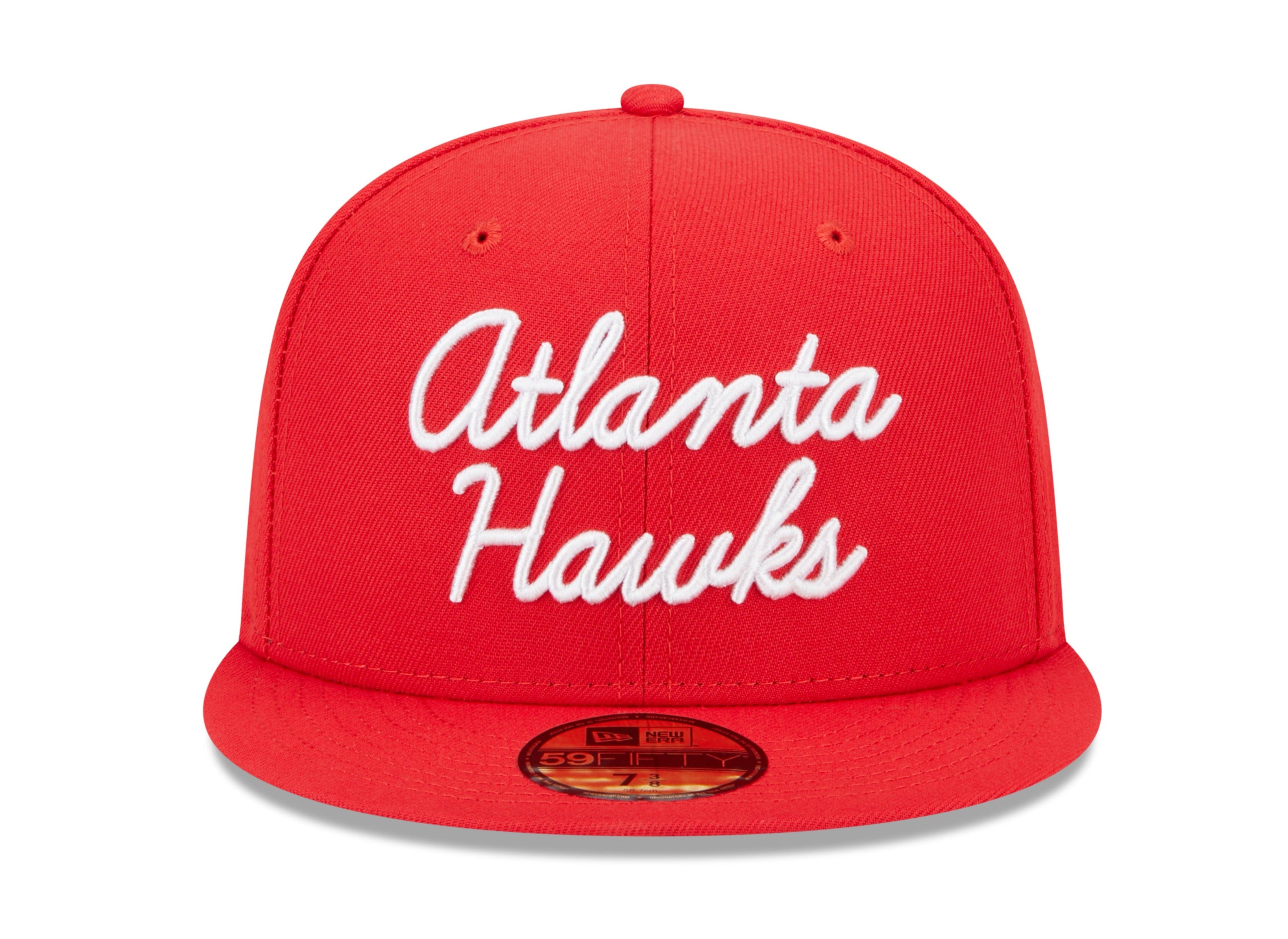 New Era Hawks Red Fairway Script 59FIFTY Fitted