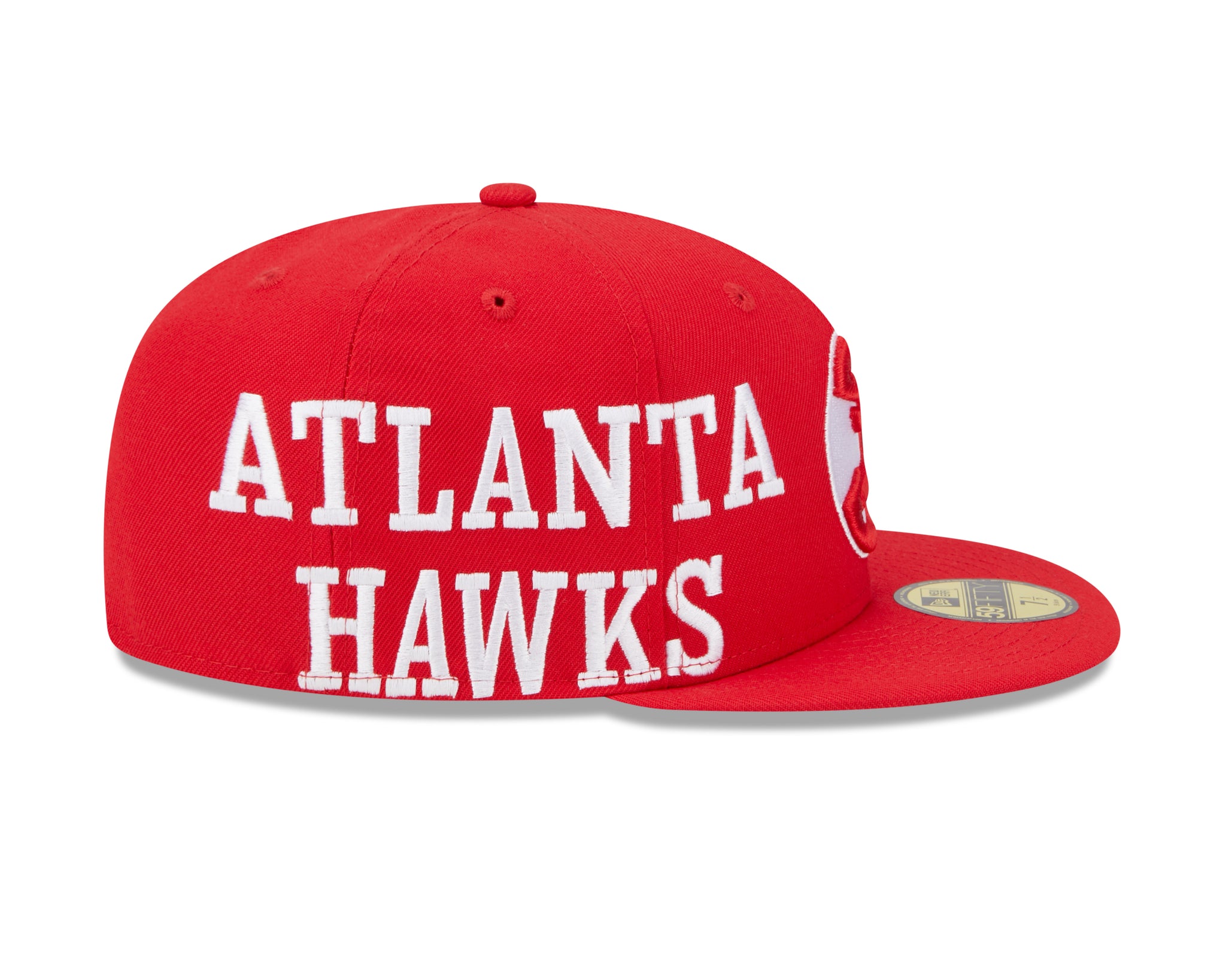 Atlanta Hawks New Era 59fifty Fitted Hat Unisex Red/White Used