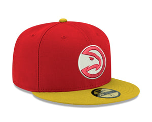 New Era Hawks Red Canary Yellow 59FIFTY Fitted