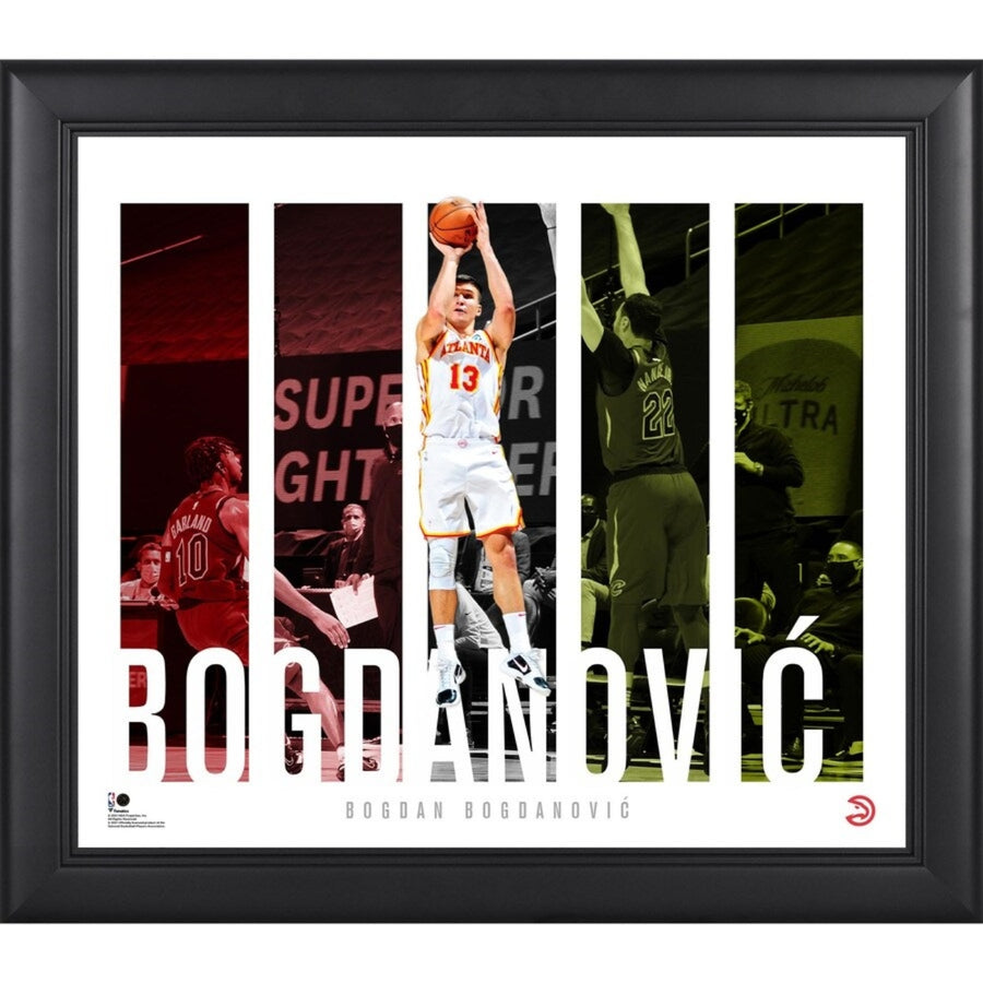 Fanatics Bogdan Bogdanović Hawks Framed Player Panel Collage