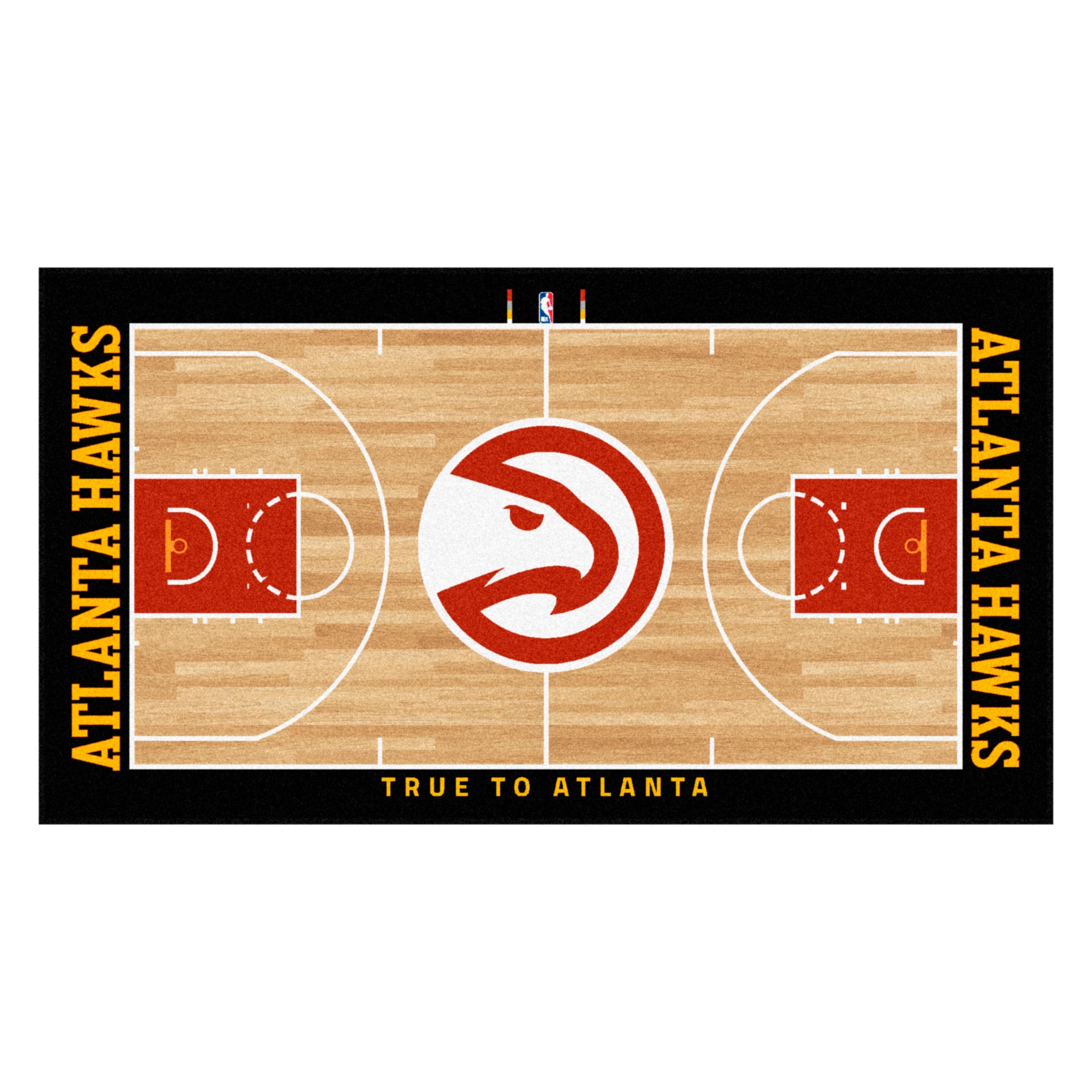 Fanmats Hawks NBA Large Court Runner Rug