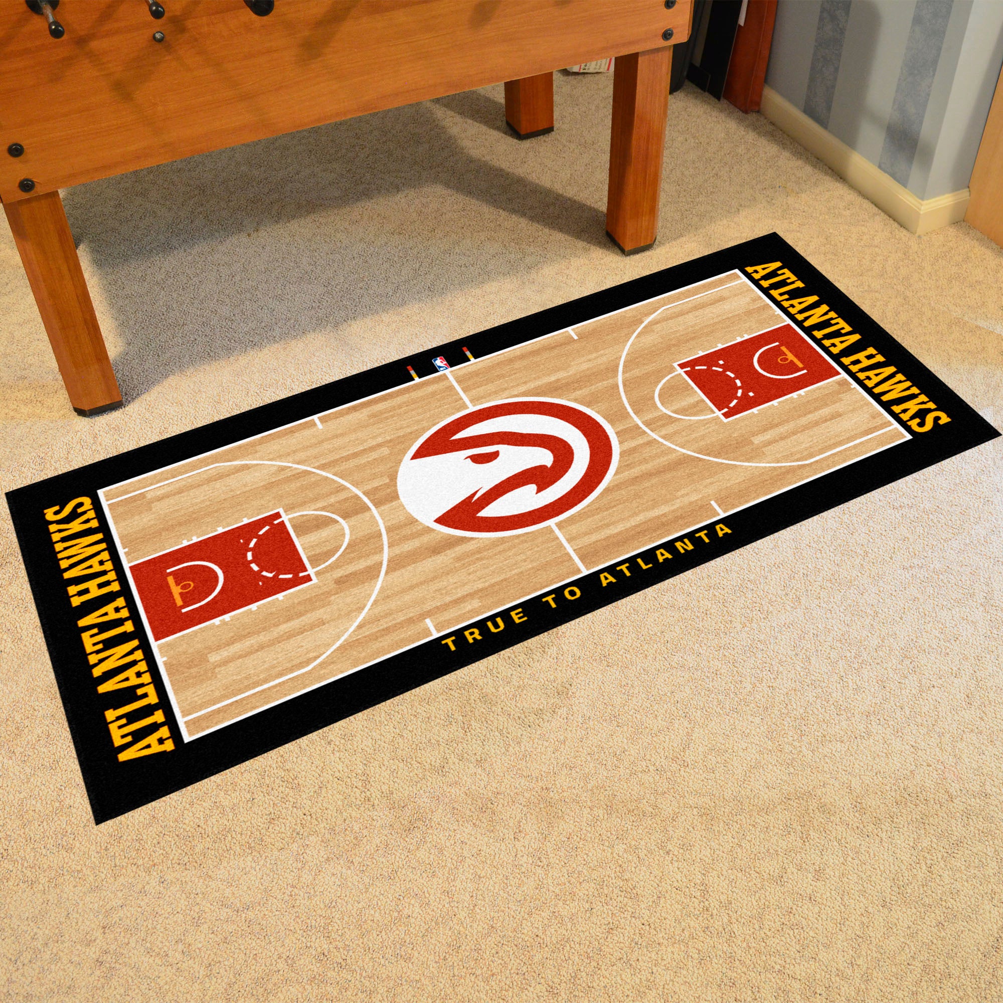 Fanmats Hawks NBA Large Court Runner Rug