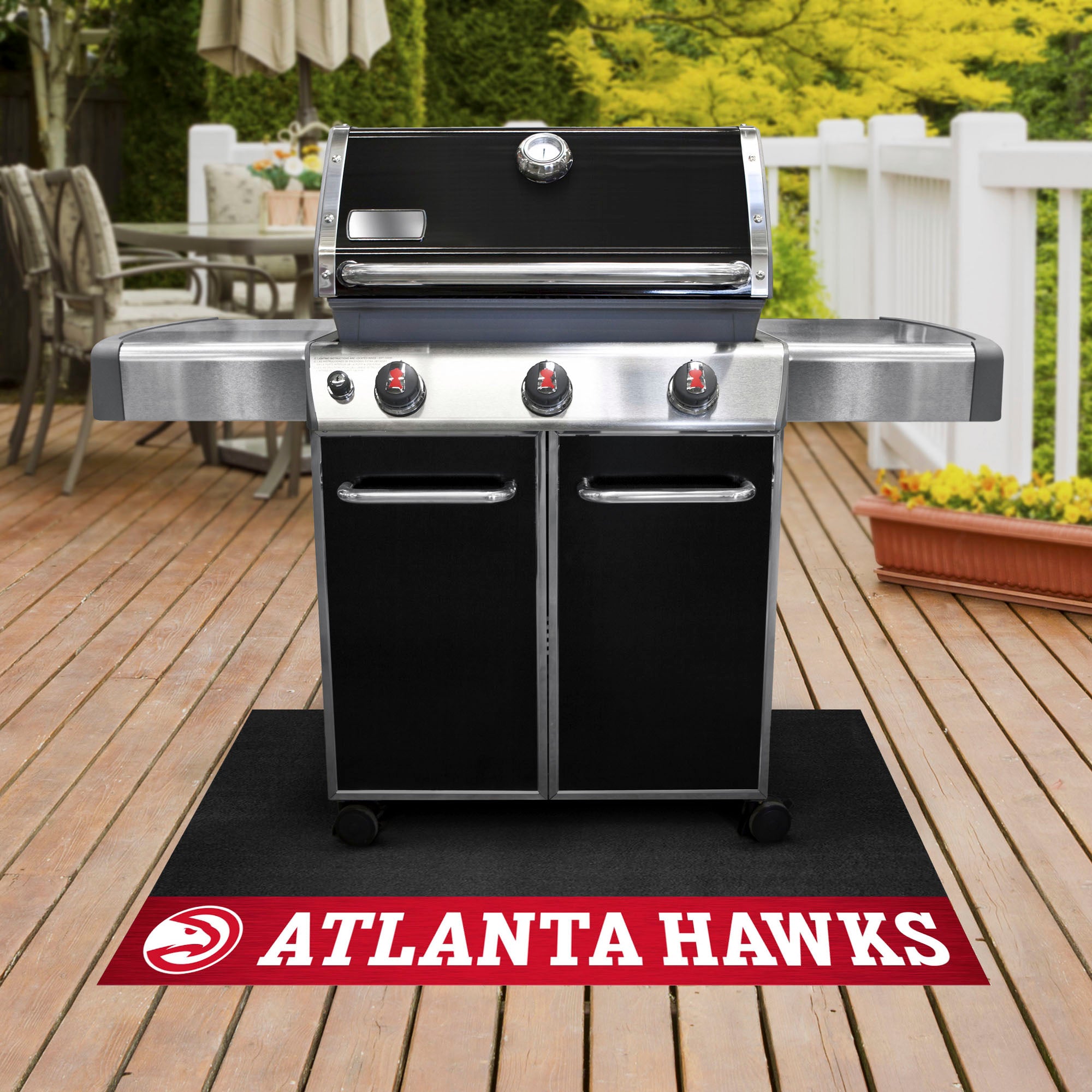 Fanmats Hawks Vinyl Grill Mat