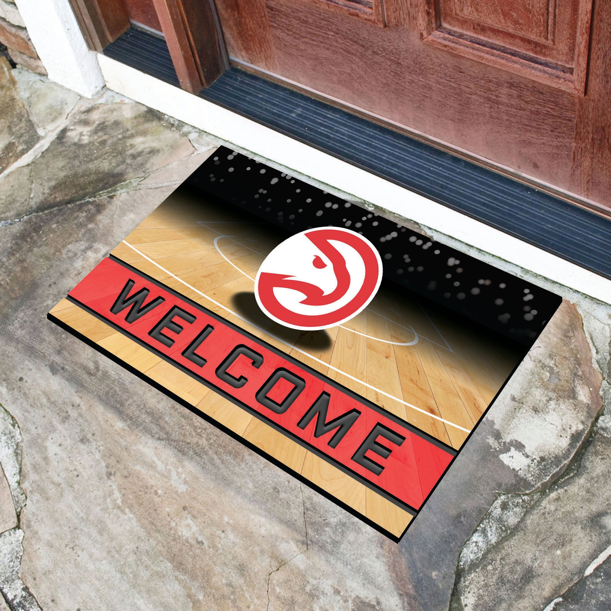 Fanmats Hawks Crumb Rubber Door Mat