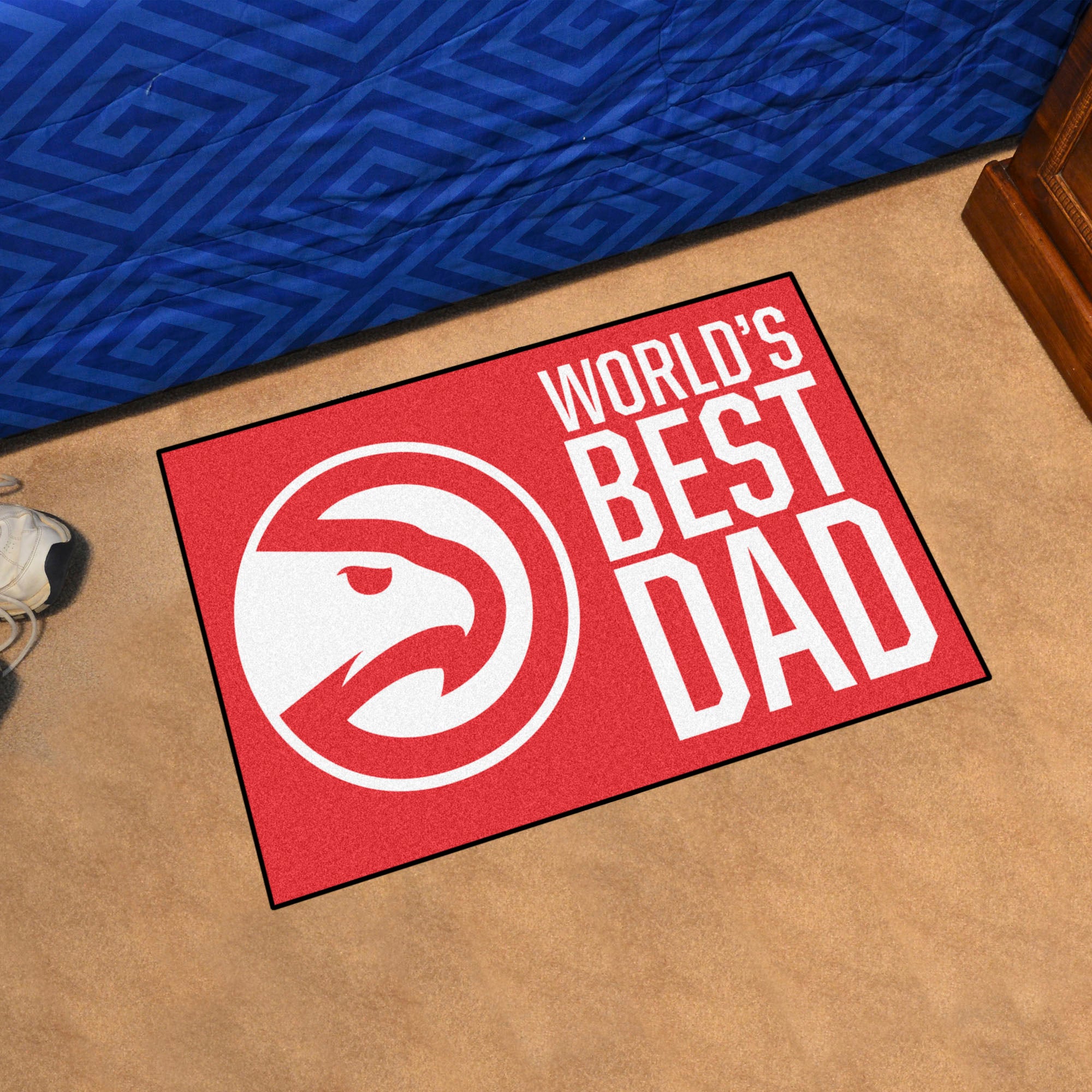 Fanmats Hawks World's Best Dad Starter Mat Accent Rug