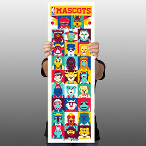 Phenom Gallery NBA Mascots Serigraph Print